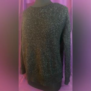 J-Lo Black and silver sweater XL